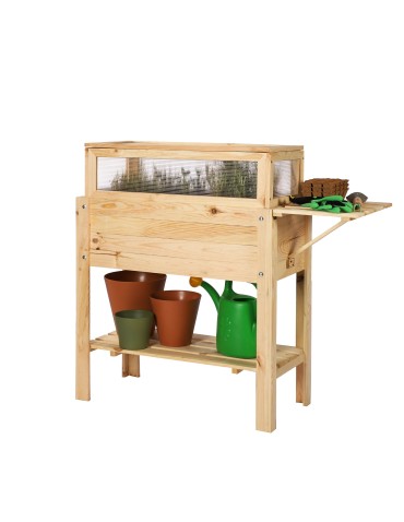 Miniszklarnia z półką dolną i boczną OBL - Naturalna - produkt 2