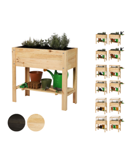 Ziołownik na nóżkach z półką dolną OBL - Naturalny