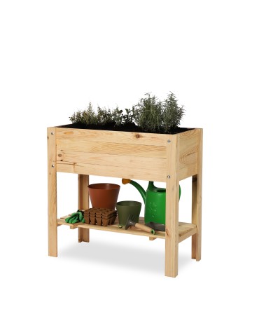 Miniszklarnie i Inspekty - Ziołownik na nóżkach z półką dolną OBL - Naturalny - product 3