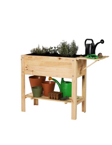 Ziołownik na nóżkach z półką dolną i boczną OBL - Naturalny - product 2