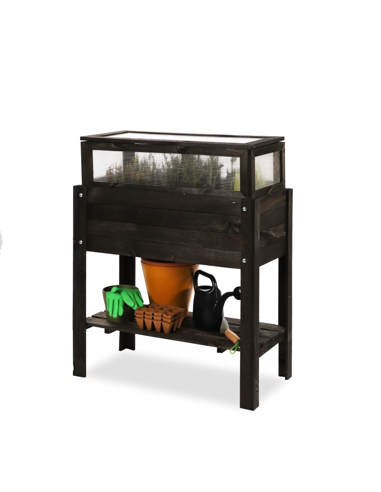 Miniszklarnie i Inspekty - Miniszklarnia z półką dolną OBL - Czarna - product b2b.wamar.biz 2