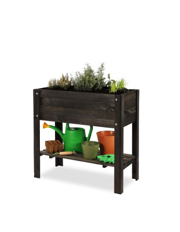 Ziołownik na nóżkach z półką dolną OBL - Czarny - product 2