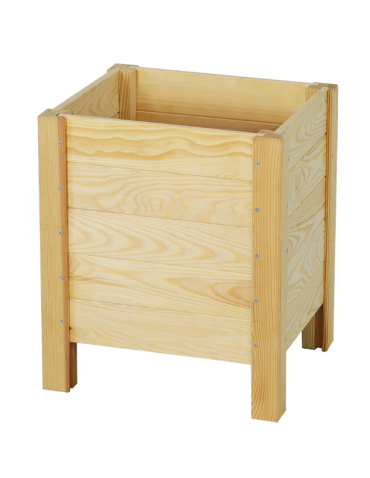 Drewniana Skrzynia na Donicę /szer. 34cm/Regulacja Dna/ RDS –  Naturalna - product 2