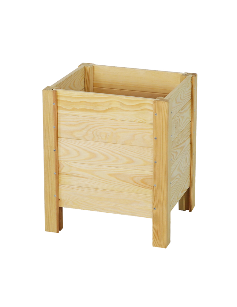 Grządki i Warzywniaki - Drewniana Skrzynia na Donicę /szer. 34cm/Regulacja Dna/ RDS – Naturalna - product b2b.wamar.biz 2