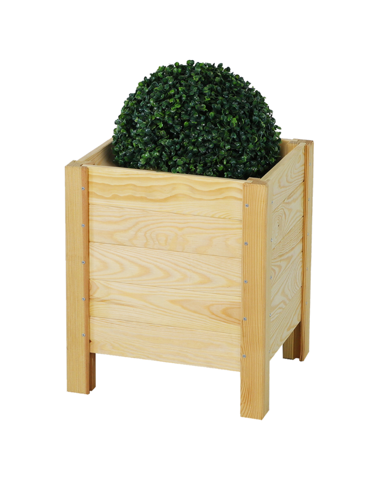 Grządki i Warzywniaki - Drewniana Skrzynia na Donicę /szer. 34cm/Regulacja Dna/ RDS – Naturalna - product b2b.wamar.biz 4