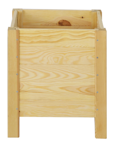 Grządki i Warzywniaki - Drewniana Skrzynia na Donicę /szer. 34cm/Regulacja Dna/ RDS – Naturalna - product 5