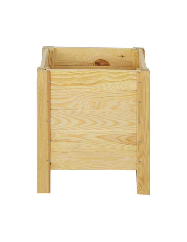 Grządki i Warzywniaki - Drewniana Skrzynia na Donicę /szer. 34cm/Regulacja Dna/ RDS – Naturalna - product b2b.wamar.biz 5