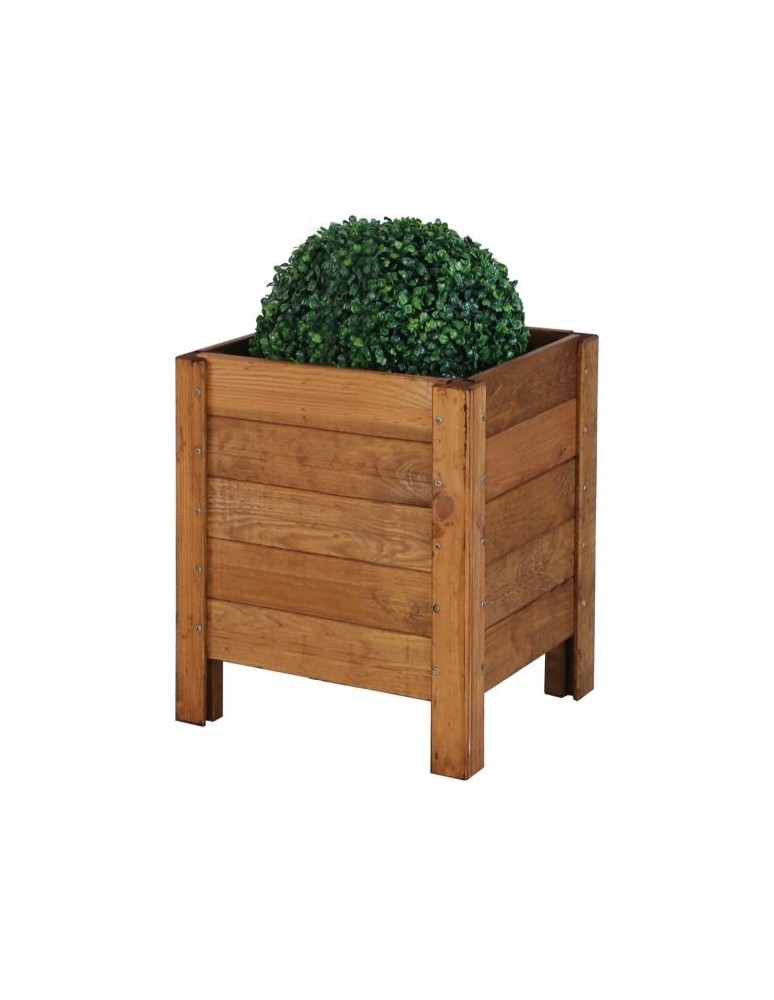 Grządki i Warzywniaki - Drewniana Skrzynia na Donicę /szer. 34cm/Regulacja Dna/ RDS – Brązowa - product b2b.wamar.biz 2