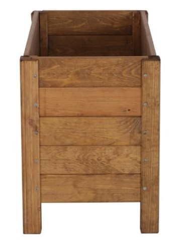 Grządki i Warzywniaki - Drewniana Skrzynia na Donicę /szer. 34cm/Regulacja Dna/ RDS – Brązowa - product 3