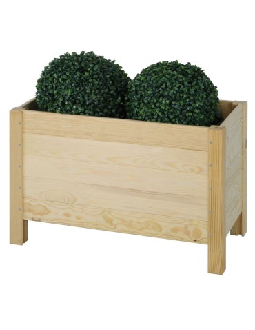 Drewniana Skrzynia na 2 Donice /szer. 68cm/Regulacja Dna/ RDS –  Naturalna - product 2