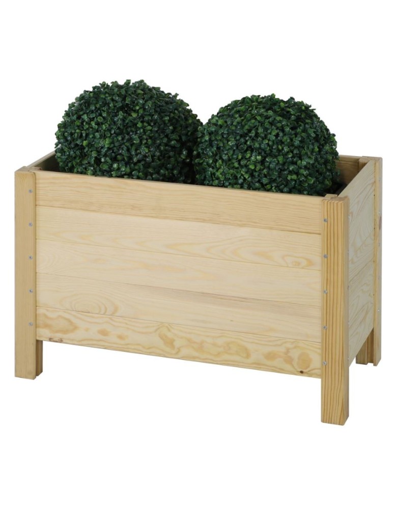 Grządki i Warzywniaki - Drewniana Skrzynia na 2 Donice /szer. 68cm/Regulacja Dna/ RDS –  Naturalna - product b2b.wamar.biz 2