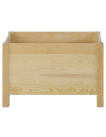 Grządki i Warzywniaki - Drewniana Skrzynia na 2 Donice /szer. 68cm/Regulacja Dna/ RDS –  Naturalna - product 3