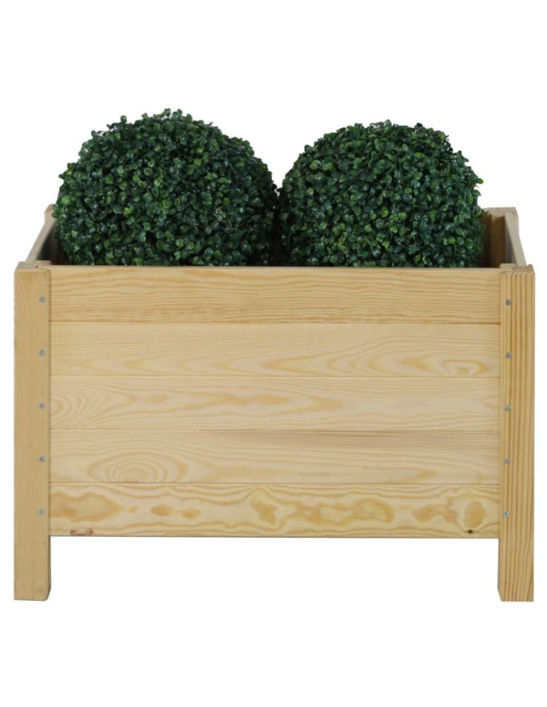 Grządki i Warzywniaki - Drewniana Skrzynia na 2 Donice /szer. 68cm/Regulacja Dna/ RDS –  Naturalna - product b2b.wamar.biz 4