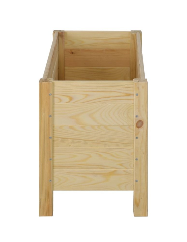 Grządki i Warzywniaki - Drewniana Skrzynia na 2 Donice /szer. 68cm/Regulacja Dna/ RDS –  Naturalna - product b2b.wamar.biz 5