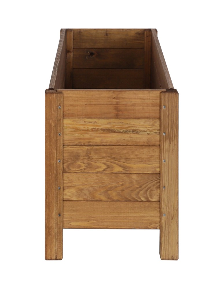 Grządki i Warzywniaki - Drewniana Skrzynia na 2 Donice /szer. 68cm/Regulacja Dna/ RDS – Brązowa - product b2b.wamar.biz 3