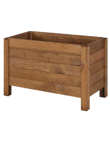 Grządki i Warzywniaki - Drewniana Skrzynia na 2 Donice /szer. 68cm/Regulacja Dna/ RDS – Brązowa - product 5