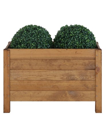 Grządki i Warzywniaki - Drewniana Skrzynia na 2 Donice /szer. 68cm/Regulacja Dna/ RDS – Brązowa - product 6