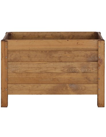 Grządki i Warzywniaki - Drewniana Skrzynia na 2 Donice /szer. 68cm/Regulacja Dna/ RDS – Brązowa - product 7