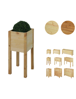 Drewniana Skrzynia na nóżkach /szer. 34cm/Regulacja Dna/ RDS – Naturalna