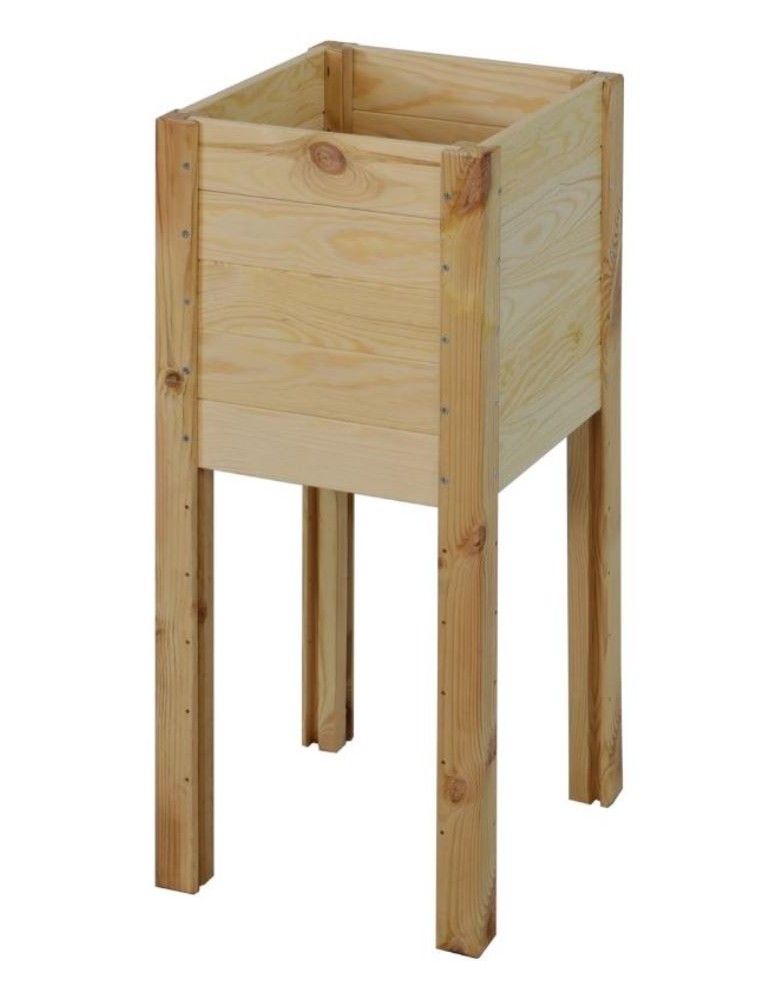 Grządki i Warzywniaki - Drewniana Skrzynia na nóżkach /szer. 34cm/Regulacja Dna/ RDS –  Naturalna - product b2b.wamar.biz 2