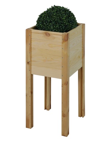 Grządki i Warzywniaki - Drewniana Skrzynia na nóżkach /szer. 34cm/Regulacja Dna/ RDS –  Naturalna - product 5