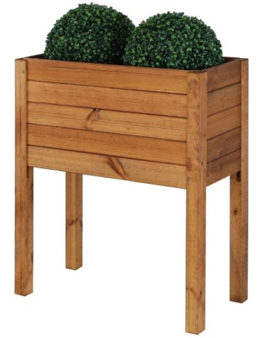 Grządki i Warzywniaki - Drewniana Skrzynia na nóżkach /szer. 68cm/Regulacja Dna/ RDS – Brązowa - product 3