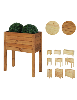 Drewniana Skrzynia na nóżkach /szer. 68cm/Regulacja Dna/ RDS – Brązowa