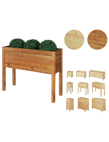 Drewniana Skrzynia na nóżkach /szer. 88cm/Regulacja Dna/ RDS – Brązowa