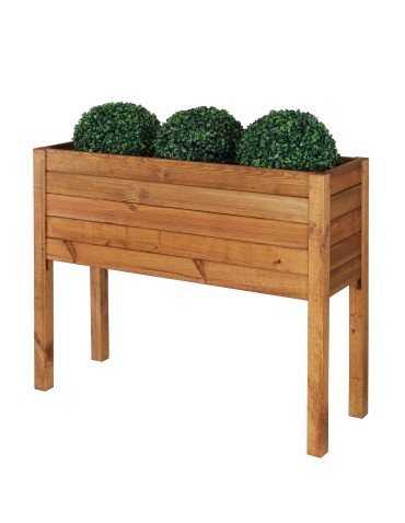 Grządki i Warzywniaki - Drewniana Skrzynia na nóżkach /szer. 88cm/Regulacja Dna/ RDS – Brązowa - product 4