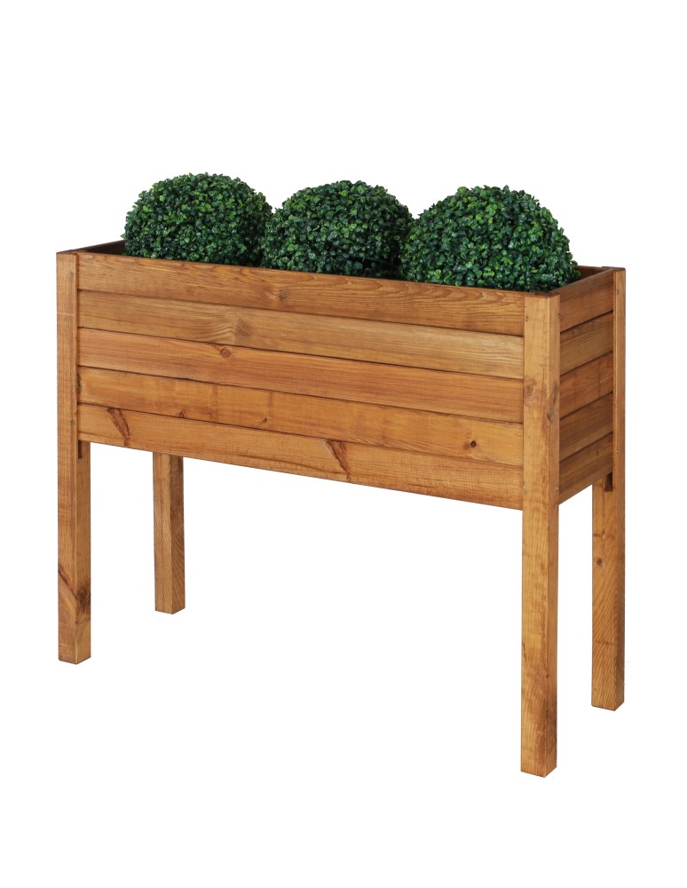 Grządki i Warzywniaki - Drewniana Skrzynia na nóżkach /szer. 88cm/Regulacja Dna/ RDS – Brązowa - product b2b.wamar.biz 4