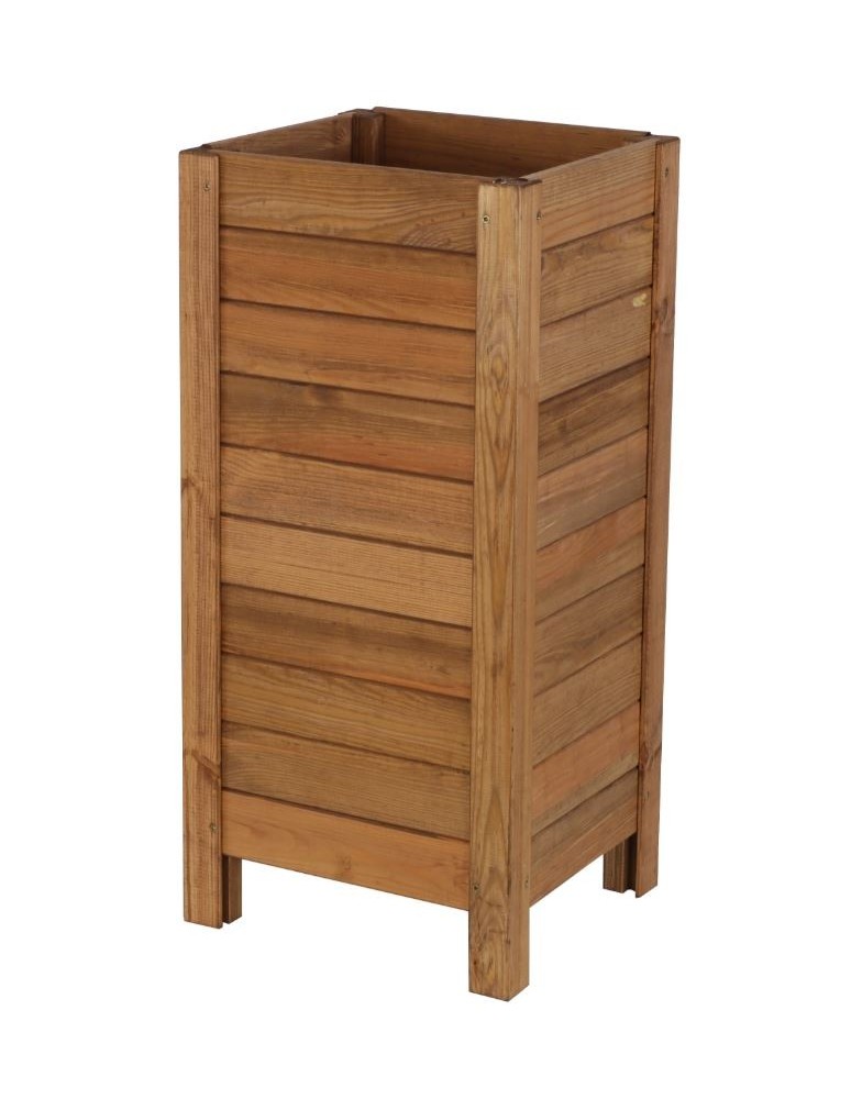 Grządki i Warzywniaki - Wysoka Skrzynia na Donicę /szer. 34cm/Regulacja Dna/ RDS – Brązowa - produkt b2b.wamar.biz 4