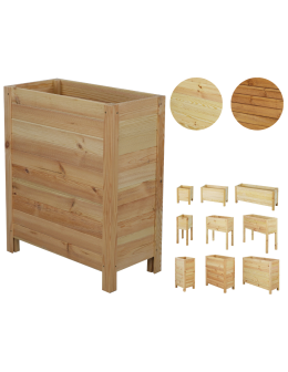 Wysoka Skrzynia na Donicę /szer. 68cm/Regulacja Dna/ RDS – Naturalna