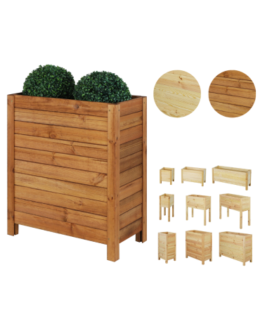 Wysoka Skrzynia na Donicę /szer. 68cm/Regulacja Dna/ RDS – Brązowa