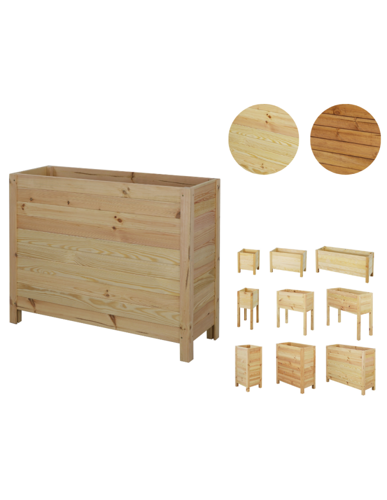 Grządki i Warzywniaki - Wysoka Skrzynia na Donicę /szer. 88cm/Regulacja Dna/ RDS –  Naturalna - product b2b.wamar.biz 1