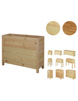 Wysoka Skrzynia na Donicę /szer. 88cm/Regulacja Dna/ RDS – Naturalna