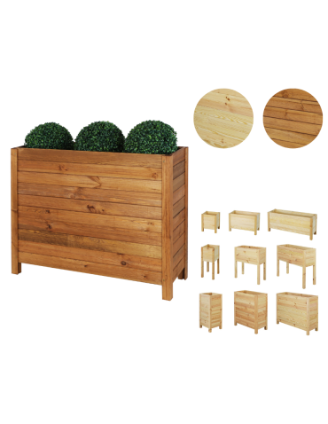 Wysoka Skrzynia na Donicę /szer. 88cm/Regulacja Dna/ RDS –  Brązowa