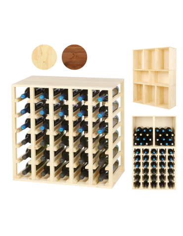 Modułowy stojak na wino RW-6 – Naturalne Drewno