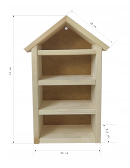 Domek dla owadów /47x22 cm - Naturalny - product 2