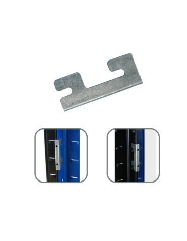 Łącznik szeregowy /1 szt/ do regału metalowego - Ocynkowany