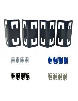 Łączniki nóg /4 szt/ do regału metalowego - Szare