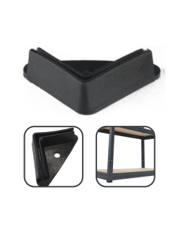 Stopka plastikowa /1 szt/ do regału metalowego - Czarna