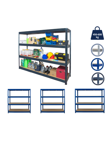 Regał do Dużych Obciążeń 177x200x60 KOLOS/ Szary