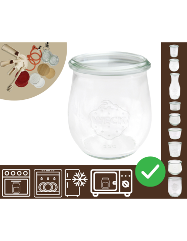 Słoiki WECK / żaroodporny słoik 220ml TULIP