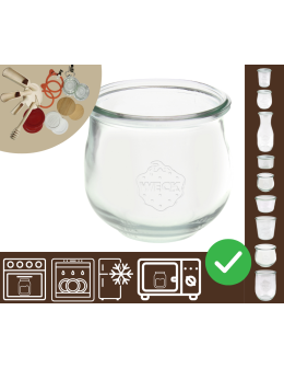 Słoiki WECK / żaroodporny słoik 370ml TULIP
