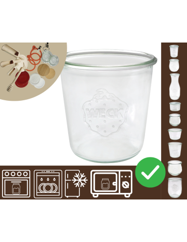 Słoiki WECK / żaroodporny słoik 580ml MOLD