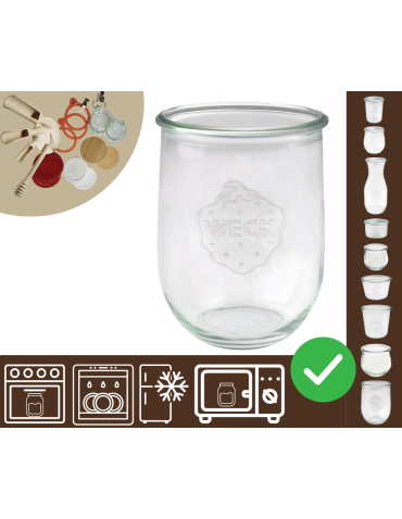 Słoiki WECK / żaroodporny słoik 1l 1062ml TULIP