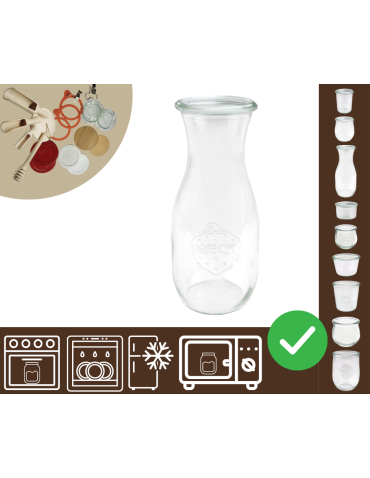 Słoiki WECK / żaroodporna KARAFKA 1l 1062ml BUTELKA