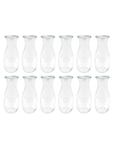 Słoiki i Dodatki - Słoiki WECK 12szt/ żaroodporna KARAFKA 1l 1062ml BUTELKA - product 3