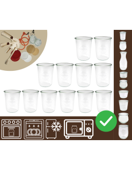 Słoiki WECK 12szt/ żaroodporny słoik 850ml MOLD