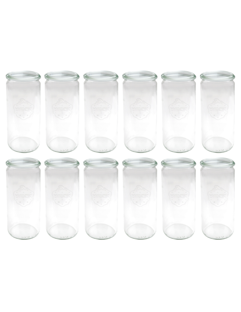 Słoiki i Dodatki - Słoiki WECK 12szt/ żaroodporny słoik 1040ml 1l CYLINDER - product b2b.wamar.biz 3
